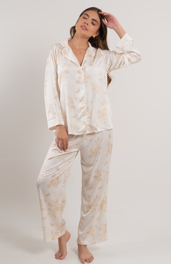 NATURALEZA ROSA SET PANTALÓN CAMISA LARGA