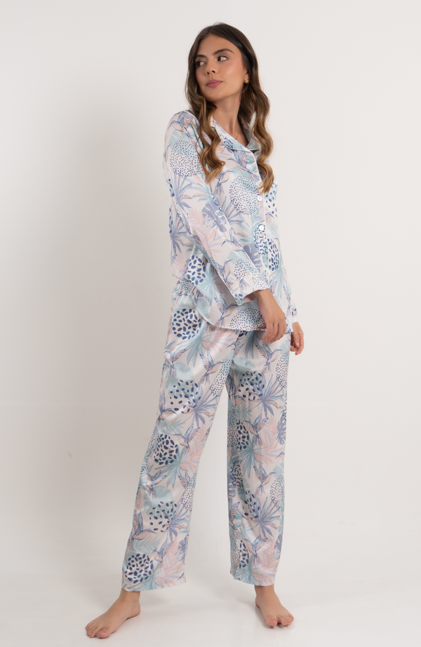 COLIBRÍ SALVAJE SET PANTALÓN CAMISA LARGA