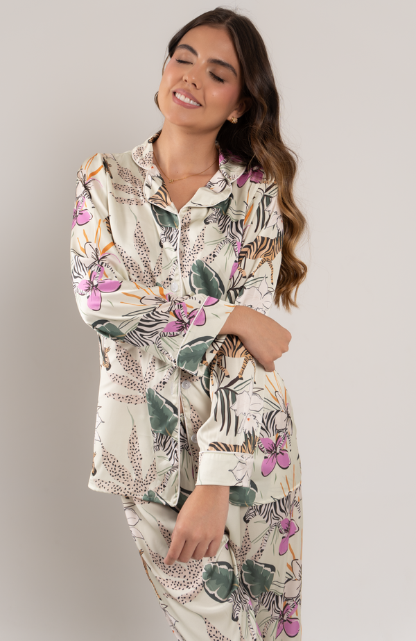 ZEBRA SET PANTALÓN CAMISA LARGA