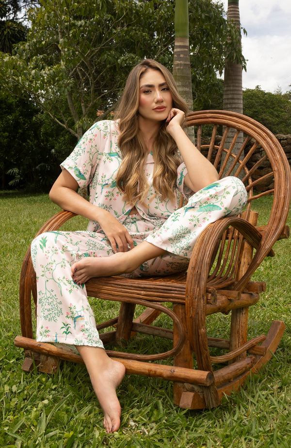 ELENNA SET PANTALON MANGA CORTA